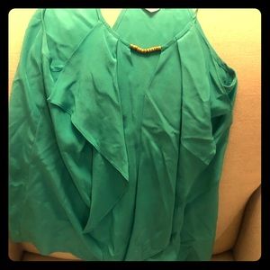 Teal top with beading